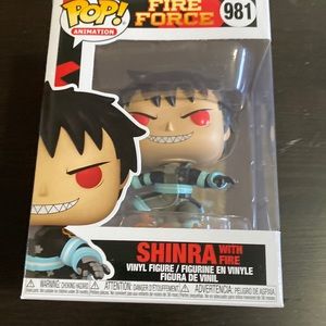 shinra with fire funko pop! from fire force
